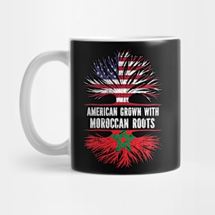 American Grown with Moroccan Roots USA Flag Mug